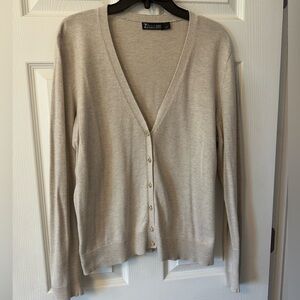 New York & Co. Women’s Cream Cardigan Sweater